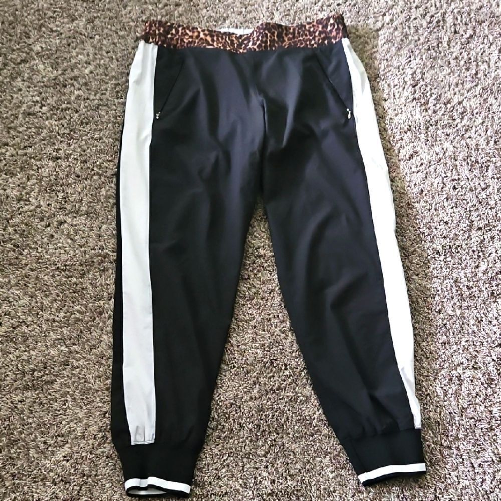 Calvin Klein Performance Pants with Leopard Print Waistband